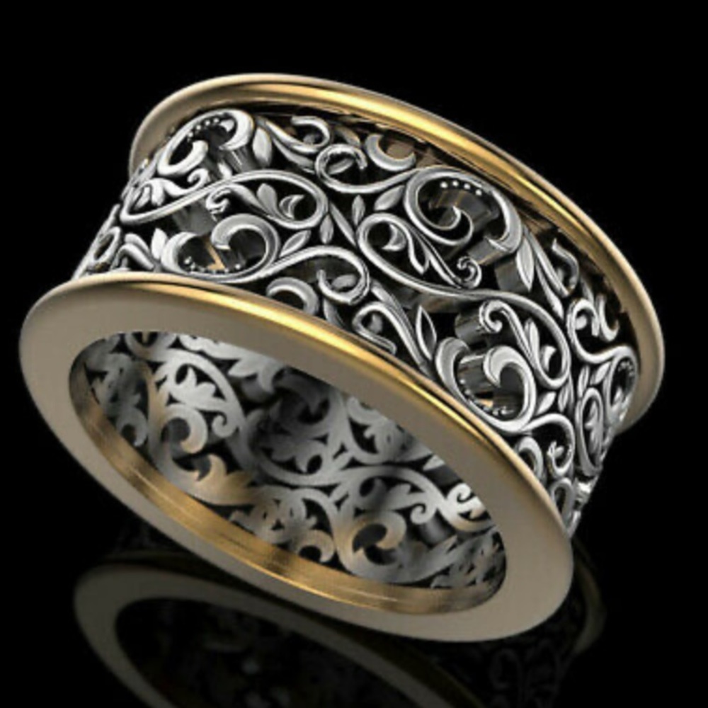 New Sterling silver/18k gold plated ring